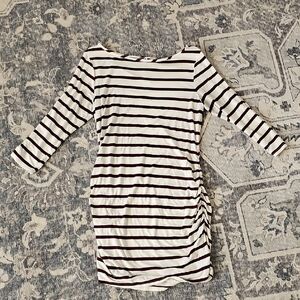 Striped Black and White Dress